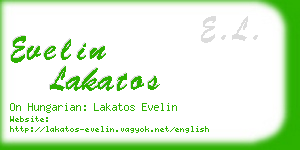 evelin lakatos business card